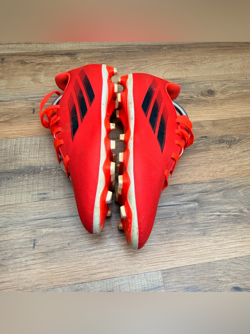 adidas kid size 3.5 Bright Red Athletic Sneaker - Picture 4 of 9